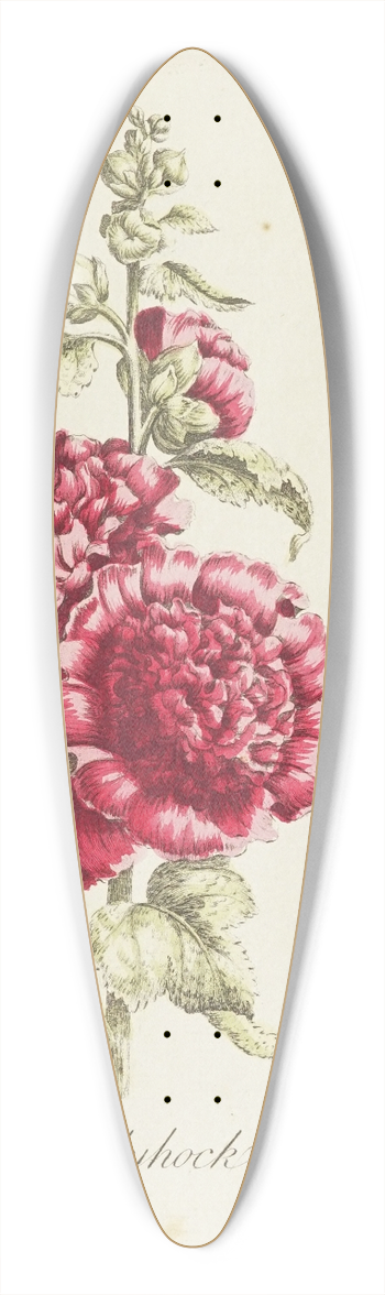 Carington Bowles - Hollyhock 39.3 inch art pintail longboard deck