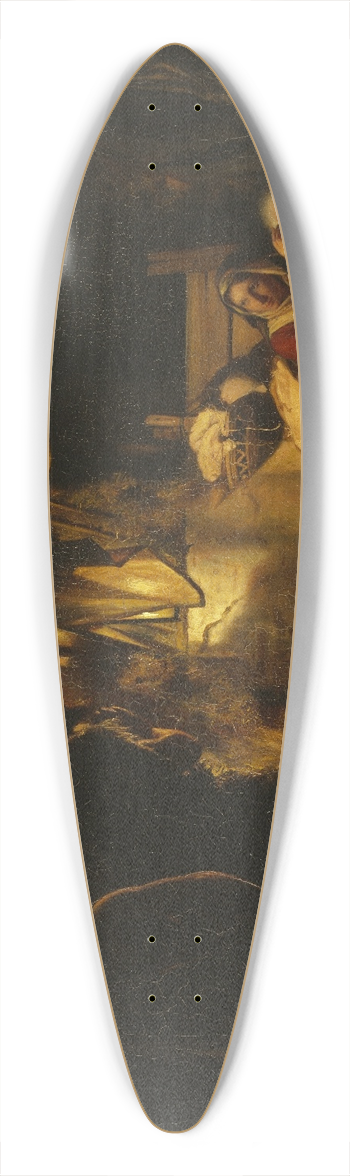 Carl Bloch - Adoration of the Shepherds 39.3 inch art pintail longboard deck