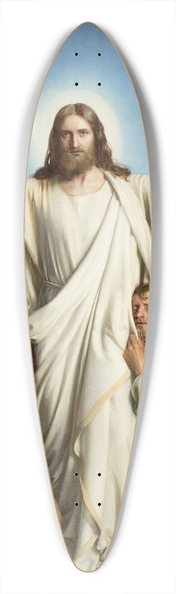 Carl Bloch - Christus Consolator 39.3 inch art pintail longboard deck