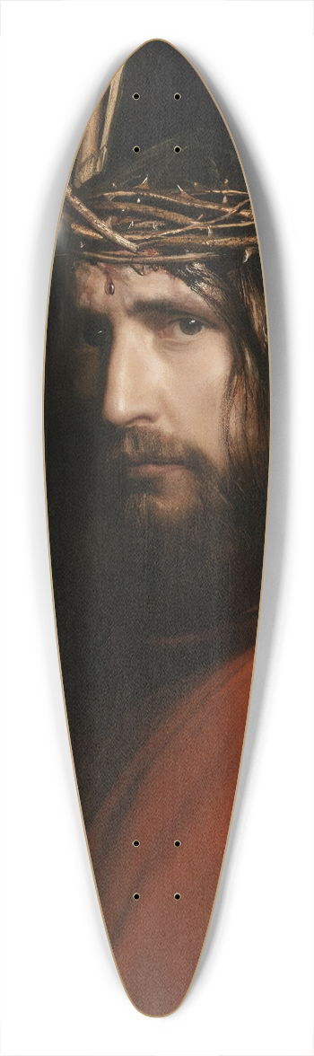 Carl Bloch - Christ with Mocking Soldier 39.3 inch art pintail longboard deck