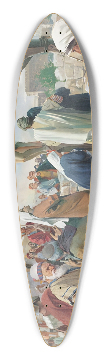 Carl Bloch - Crucifixion 39.3 inch art pintail longboard deck