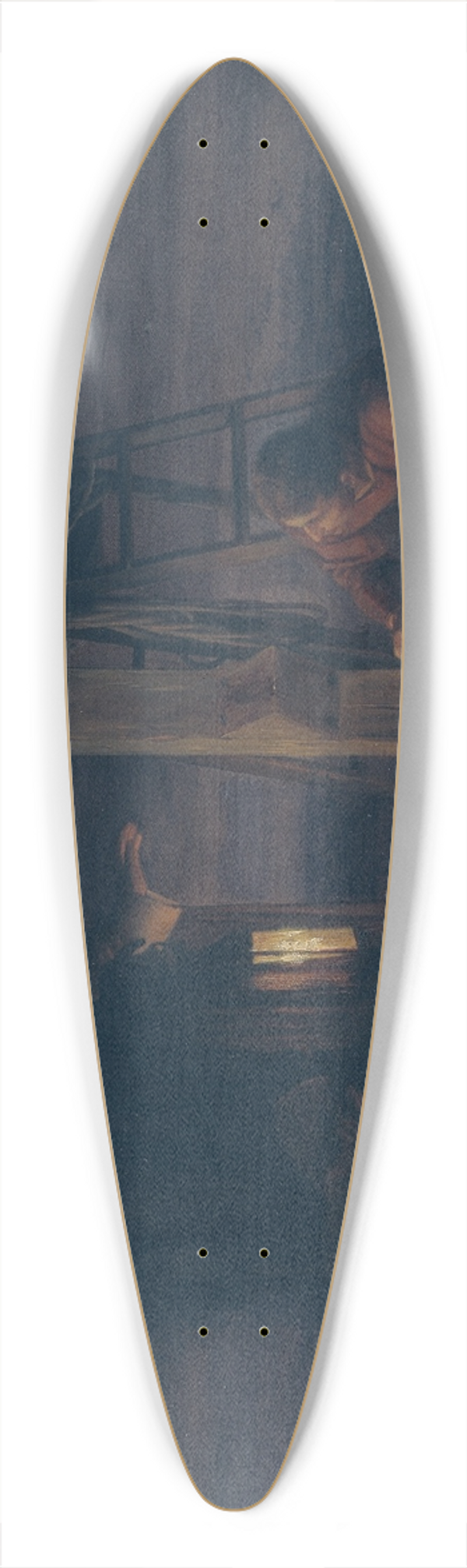 Carl Bloch - Descent from the Cross 39.3 inch art pintail longboard deck