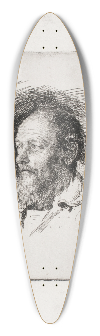 Carl Bloch - En gammel fisker Brystbillede 39.3 inch art pintail longboard deck