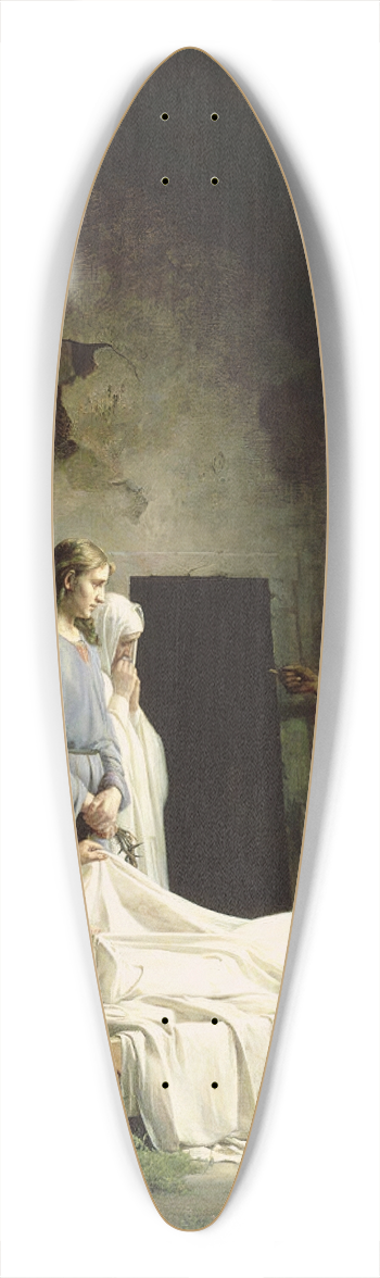 Carl Bloch - The Entombment 39.3 inch art pintail longboard deck