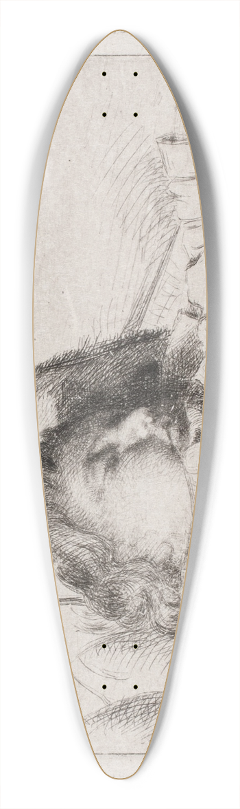 Carl Bloch - The sleeping child 39.3 inch art pintail longboard deck