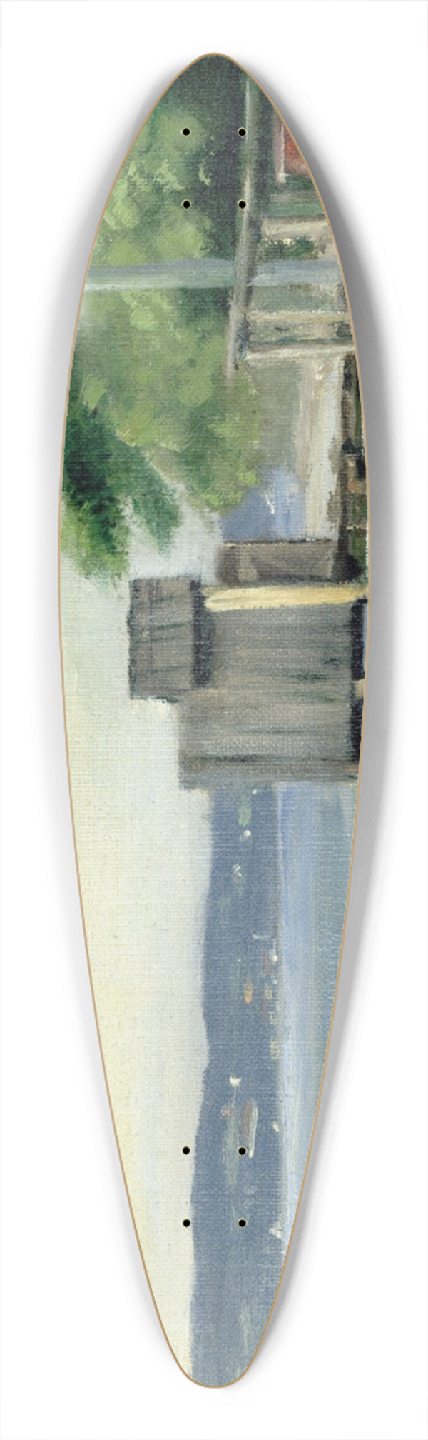 Carl Bolze - Badehtte am Starnberger See bei Ambach 39.3 inch art pintail longboard deck