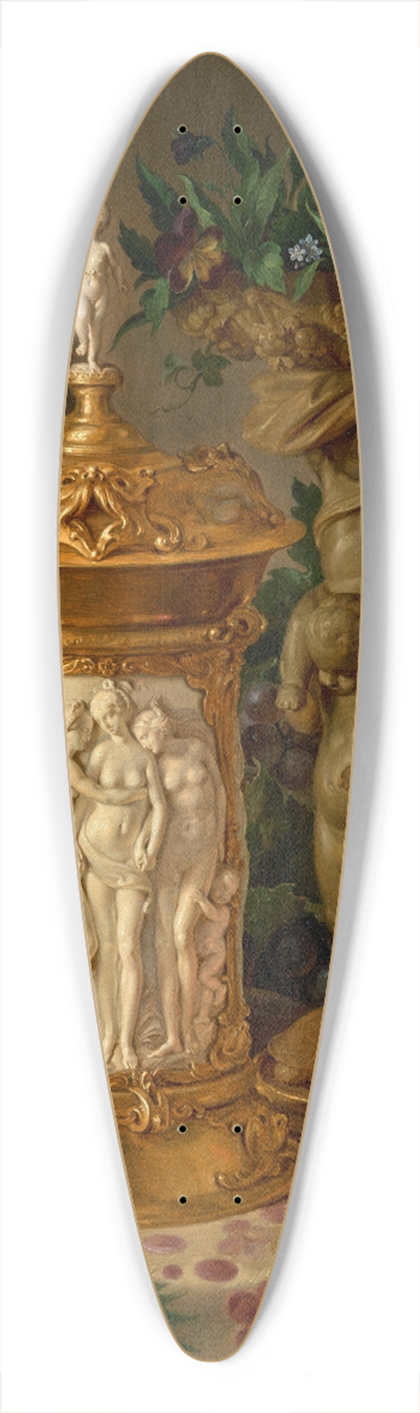 Carl Borromus Fruwirth - Stillleben 39.3 inch art pintail longboard deck