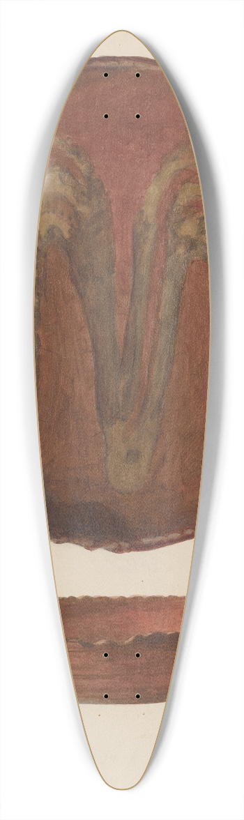 Carl Buergerniss - Pie Plate 39.3 inch art pintail longboard deck