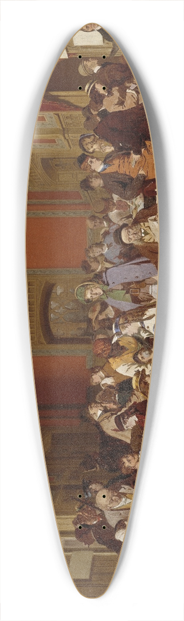 Carl d'Unker - Second Class Waiting-Room 39.3 inch art pintail longboard deck
