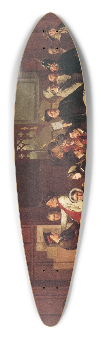 Carl d'Unker - Third-Class Waiting-Room II 39.3 inch art pintail longboard deck