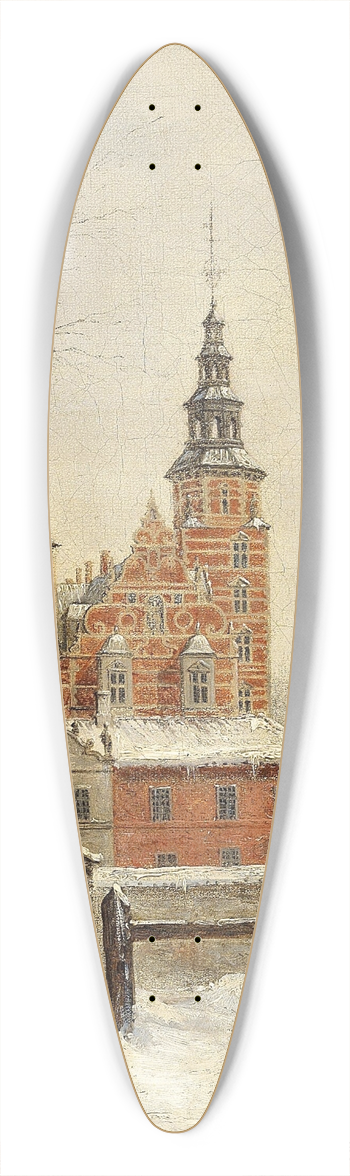 Carl Frederik Aagaard - Rosenborg ved vintertide 39.3 inch art pintail longboard deck