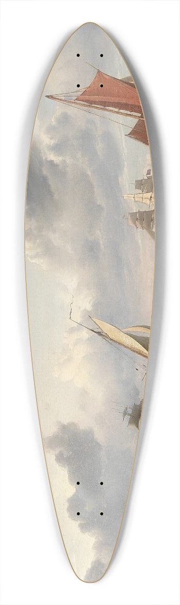 Carl Frederik Srensen - Sejlskibe og fiskerbd i Sundet ud for Kronborg 39.3 inch art pintail longboard deck