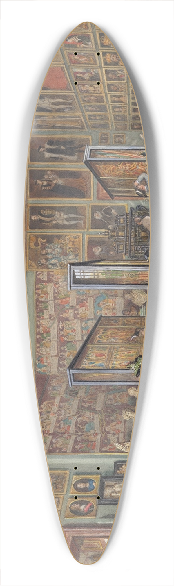 Carl Goebel the younger - Der Stammbaumsaal 39.3 inch art pintail longboard deck