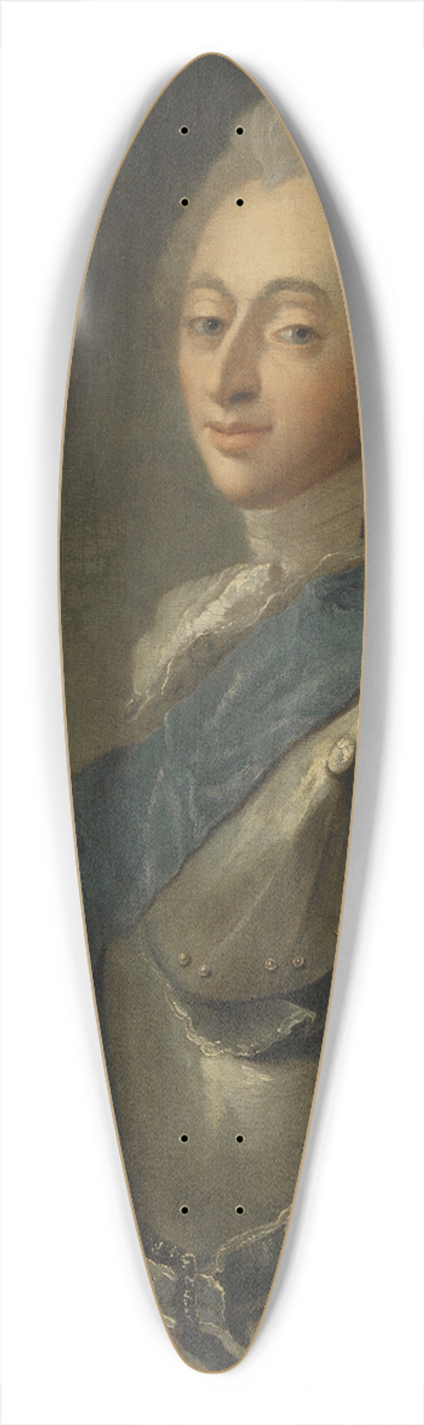 Carl Gustaf Pilo - Frederik V, King of Denmark 39.3 inch art pintail longboard deck