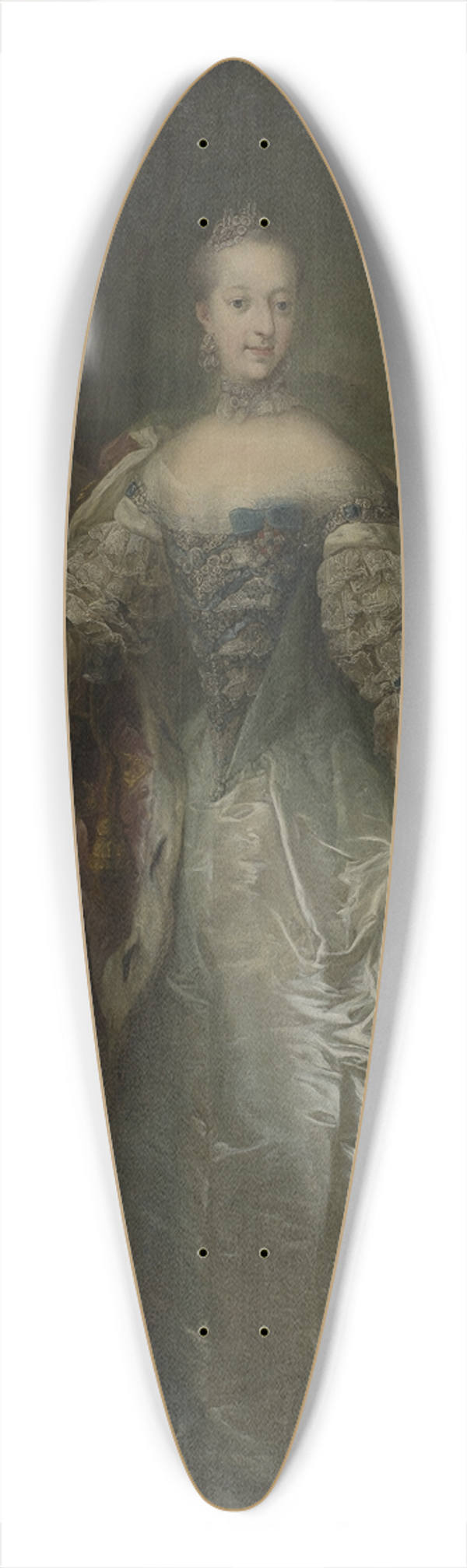Carl Gustaf Pilo - Juliane Marie, Queen of Denmark 39.3 inch art pintail longboard deck