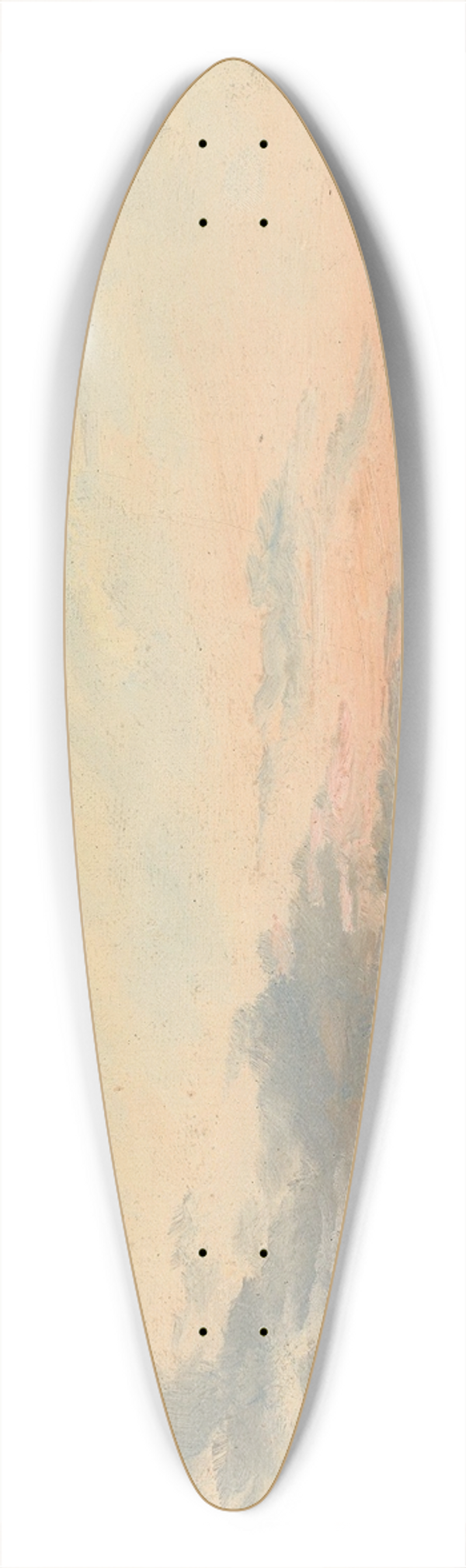 Carl Gustav Carus - Wolkenstudie 39.3 inch art pintail longboard deck