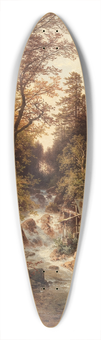 Carl Hasch - Waldmhle bei Windischgarsten 39.3 inch art pintail longboard deck