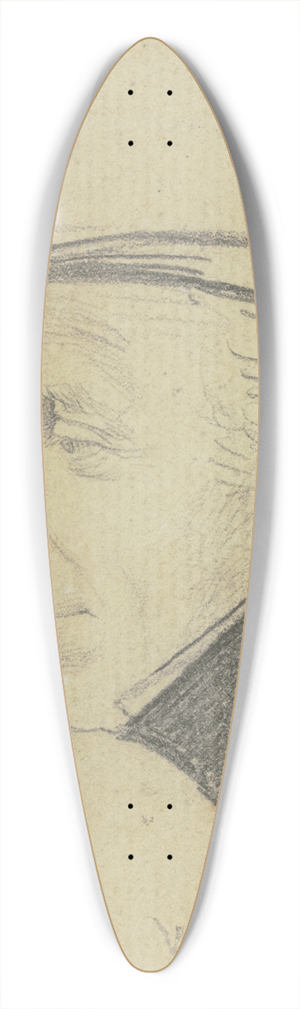 Carl Hoff - Portrait of Bothmer 39.3 inch art pintail longboard deck