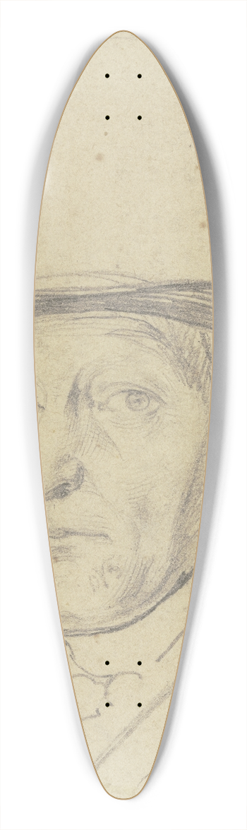 Carl Hoff - Portrait of Vogel 39.3 inch art pintail longboard deck