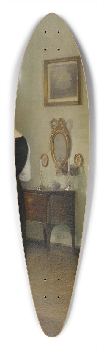 Carl Holse - In the dining room 39.3 inch art pintail longboard deck