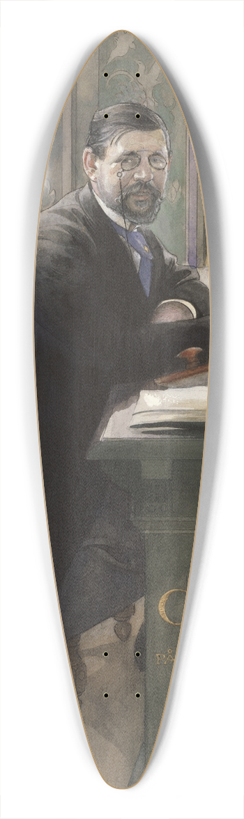 Carl Larsson - Gustaf Upmark, director of the Nationalmuseum 39.3 inch art pintail longboard deck