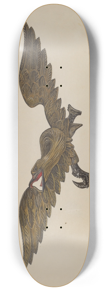Beverly Chichester - Carved Eagle 8.25 inch art skate deck
