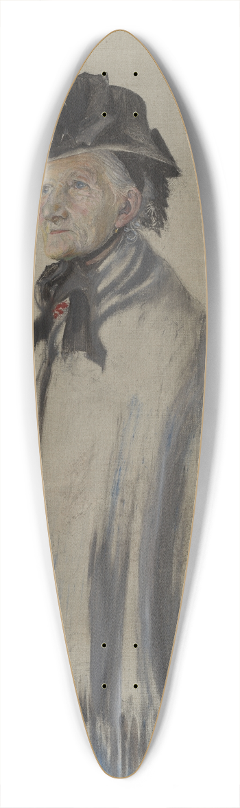 Carl Larsson - Portrait of the Artists Mother 39.3 inch art pintail longboard deck
