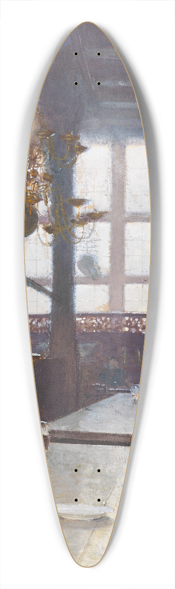 Carl Moll - Schifferhaus in Lbeck 39.3 inch art pintail longboard deck