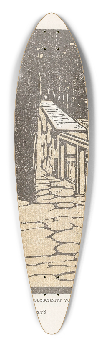 Carl Moll - Ver Sacrum 1903 15 273 Hohe Warte 39.3 inch art pintail longboard deck