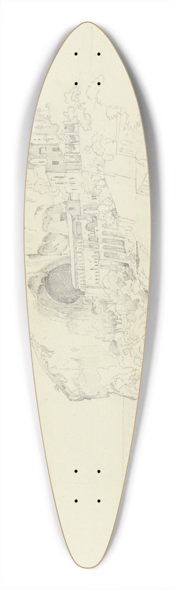 Carl Morgenstern - View of Amalfi 39.3 inch art pintail longboard deck