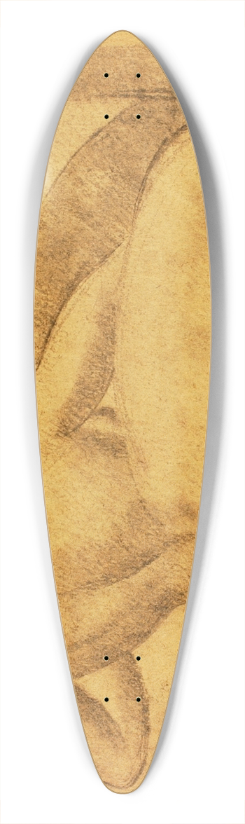 Carl Newman - Reclining Female Nude 39.3 inch art pintail longboard deck
