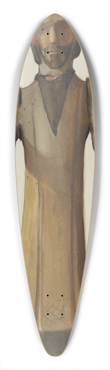 Carl O'Bergh - Bulto (Saint with Hands Extended) 39.3 inch art pintail longboard deck