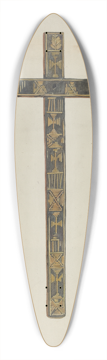 Carl O'Bergh - Cross 39.3 inch art pintail longboard deck