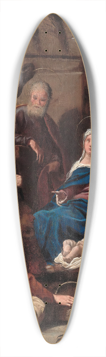 Carlo Bononi - Adoration of the Shepherds 39.3 inch art pintail longboard deck