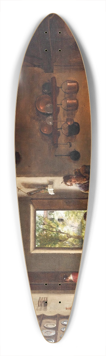 Carlo Canella - Interno di cucina 39.3 inch art pintail longboard deck