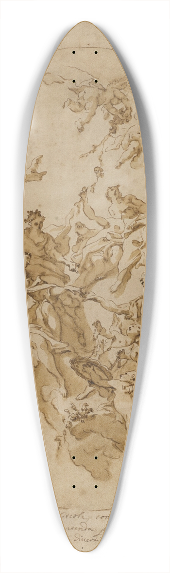 Carlo Carlone - The Marriage of Hercules and Hebe 39.3 inch art pintail longboard deck