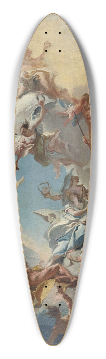 Carlo Carlone - The Triumph Of Reason 39.3 inch art pintail longboard deck