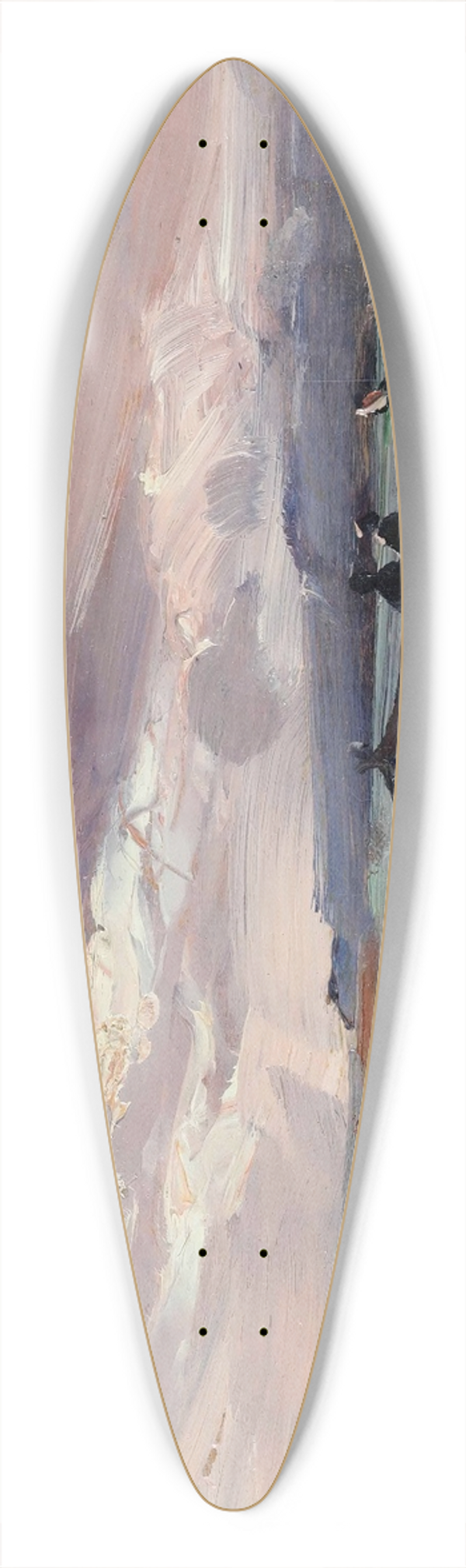 Carlo Follini - Marina 39.3 inch art pintail longboard deck