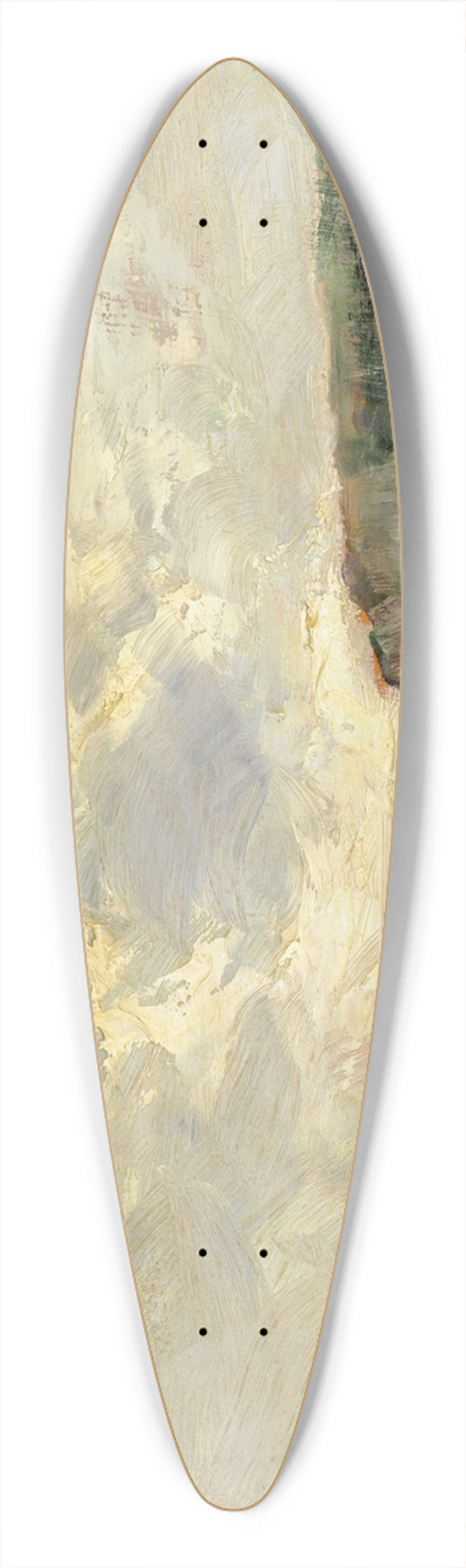 Carlo Follini - Spiaggia Di Noli 39.3 inch art pintail longboard deck