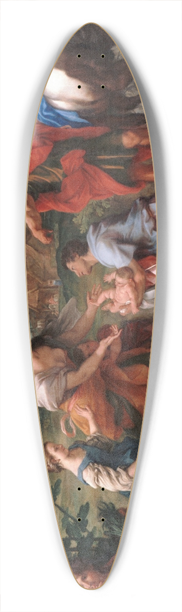 Carlo Maratti - The finding of Romulus and Remus 39.3 inch art pintail longboard deck