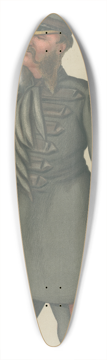 Carlo Pellegrini - Military and Navy; Order at Wimbledon, Colonel Lewis Guy Phillips, July 24, 1880 39.3 inch art pintail longboard deck