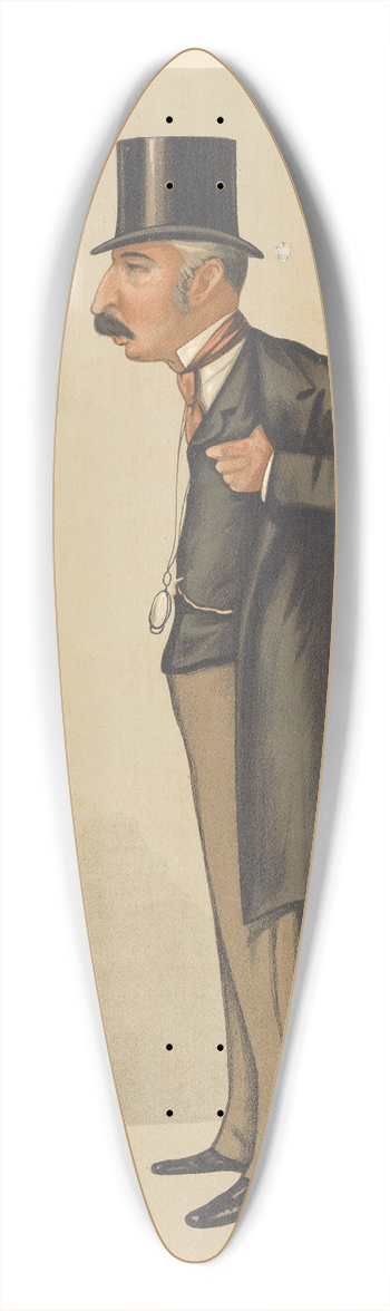 Carlo Pellegrini - Military and Navy; The Rule of the Road at Sea, Captain John Charles Ready Colomb, March 26, 1887 39.3 inch art pintail longboard deck