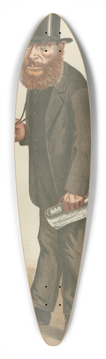 Carlo Pellegrini - Politicians  If he is not an advanced liberal, it is for want of advancing himself. Rt. Hon. W.E. Forster. March 6, 1869 39.3 inch art pintail longboard deck