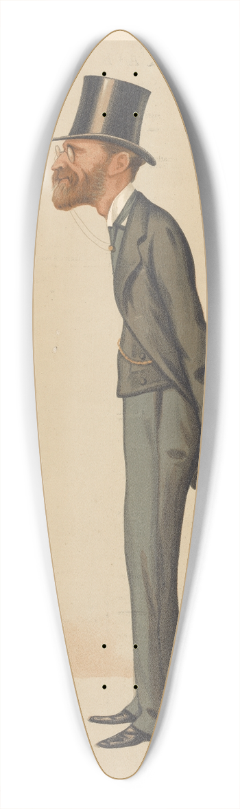 Carlo Pellegrini - Politicians  St. Pancras. Sir Julian Goldsmid. April 23, 1887 39.3 inch art pintail longboard deck