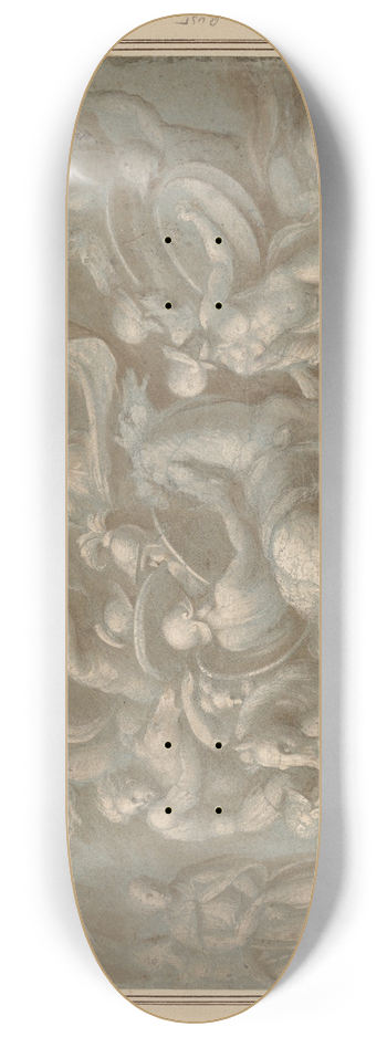 Biagio Pupini - Battle Scene 8.25 inch art skate deck