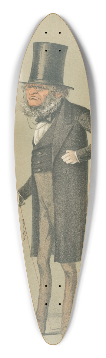 Carlo Pellegrini - Prime Ministers  It is his mission to stem the tide of democracy. The Earl of Derby. 29 May 1869 39.3 inch art pintail longboard deck
