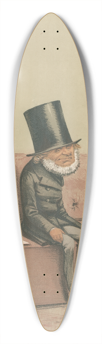 Carlo Pellegrini - Prime Minsters  The greatest liberal stateman of modern times. Earl Russell. 5 June 1869 39.3 inch art pintail longboard deck