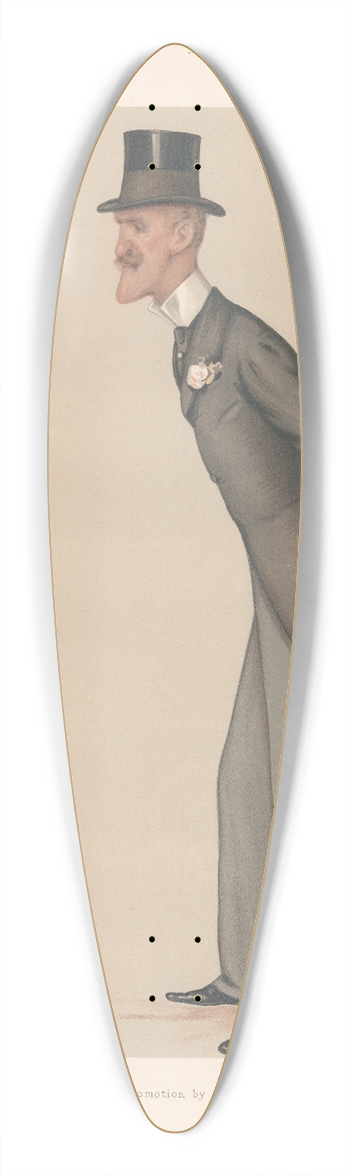 Carlo Pellegrini - Promotion by Merit  Col. the Hon. Frederick Arthur Wellesley 39.3 inch art pintail longboard deck