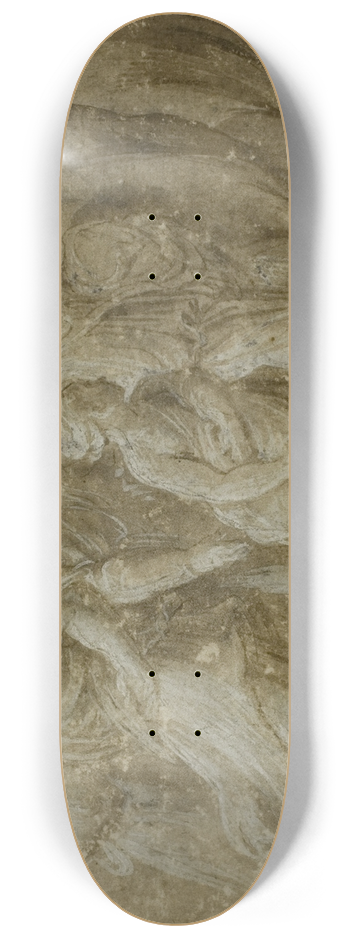 Biagio Pupini - Procession of Figures and Oxen 8.25 inch art skate deck