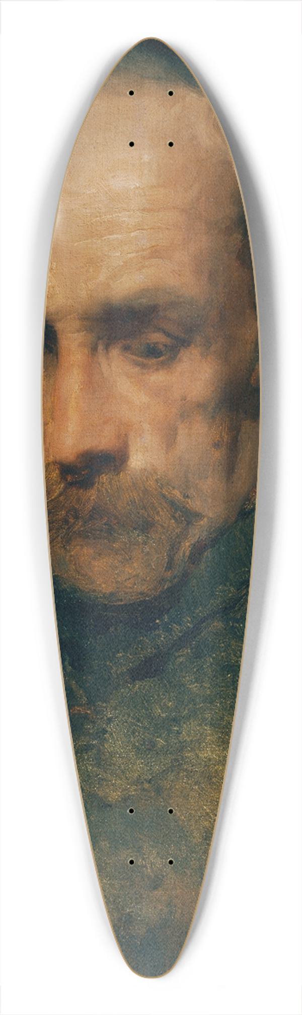 Carl Probst - Kopfstudie 39.3 inch art pintail longboard deck